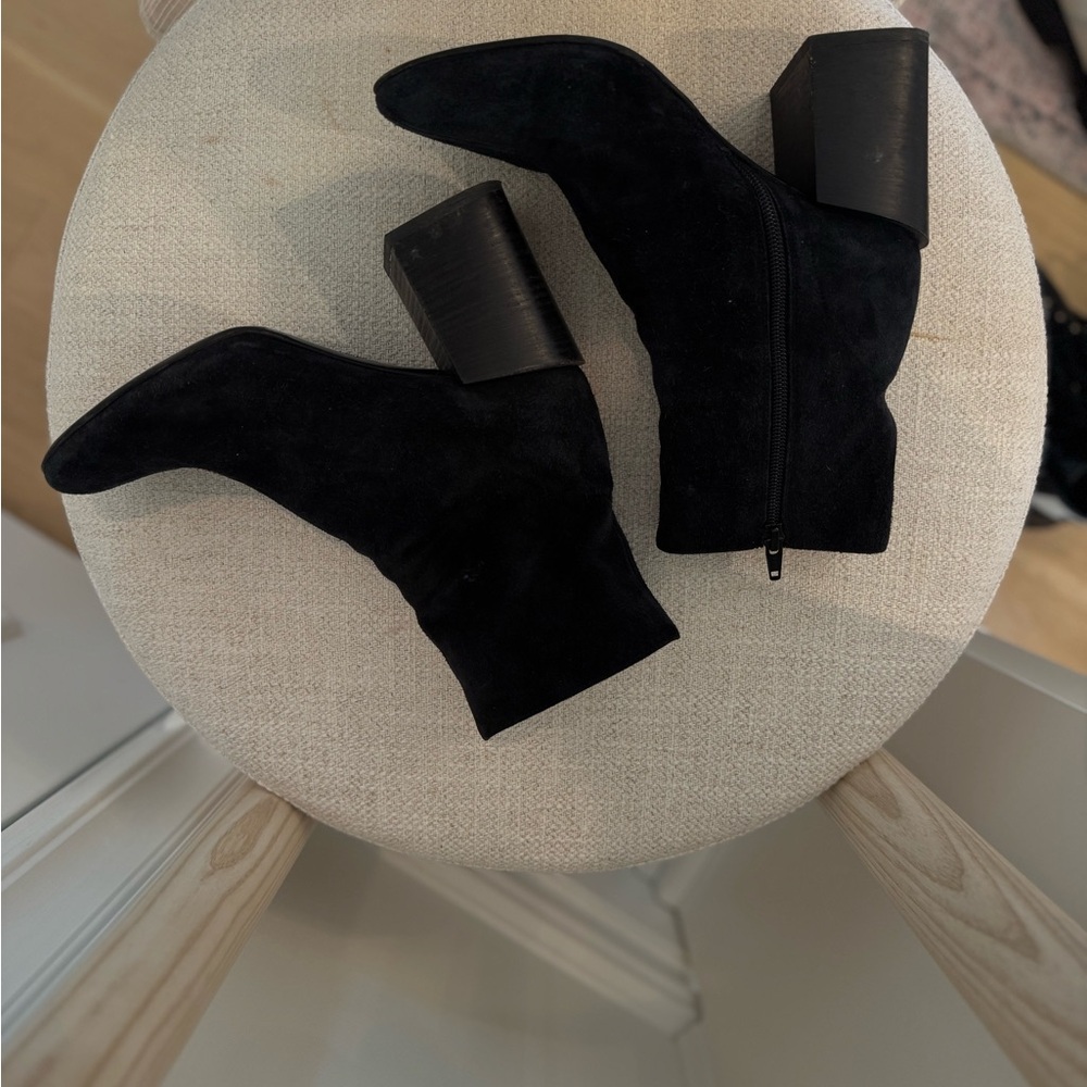 Acne Studios Black Suede Ankle Boots - Picture 3 of 4